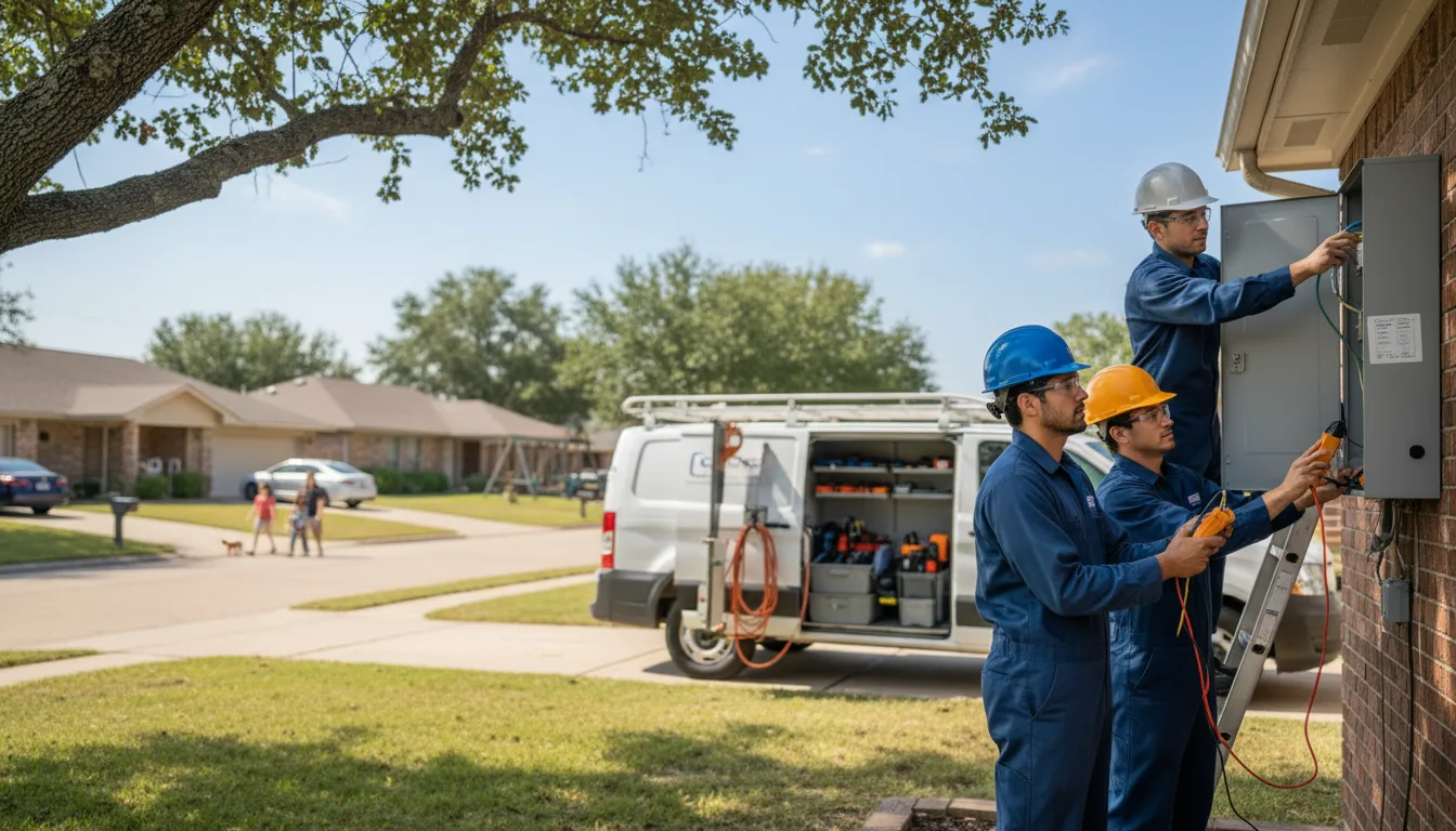Certified electrician providing emergency electrical services in Alexander, KS